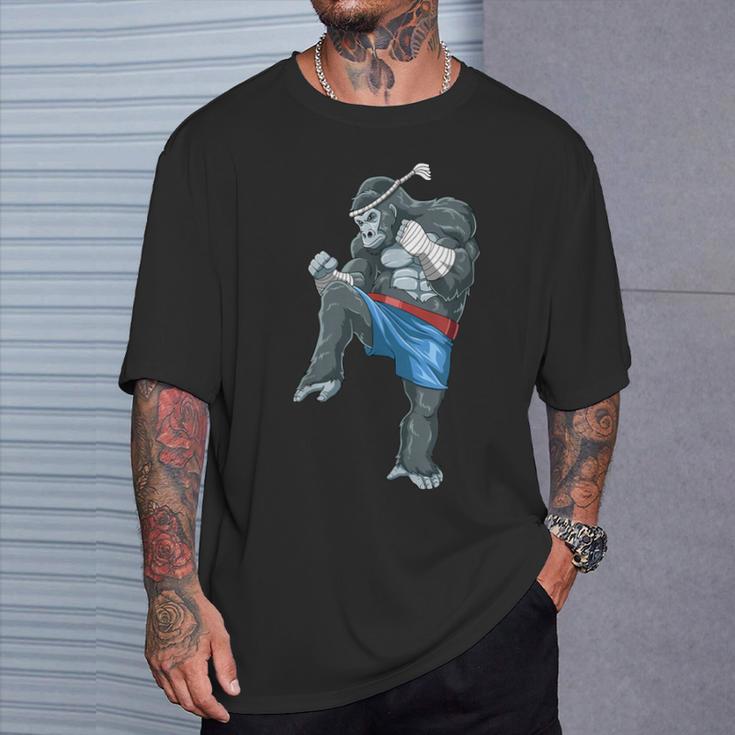 Muay Thai Gorilla Thai Boxing T-Shirt Gifts for Him Muay Thai Gorilla Thai Boxing T-Shirt Gifts for Him