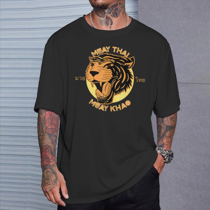 Muay Thai Muay Khao Kickboxing T-Shirt Gifts for Him