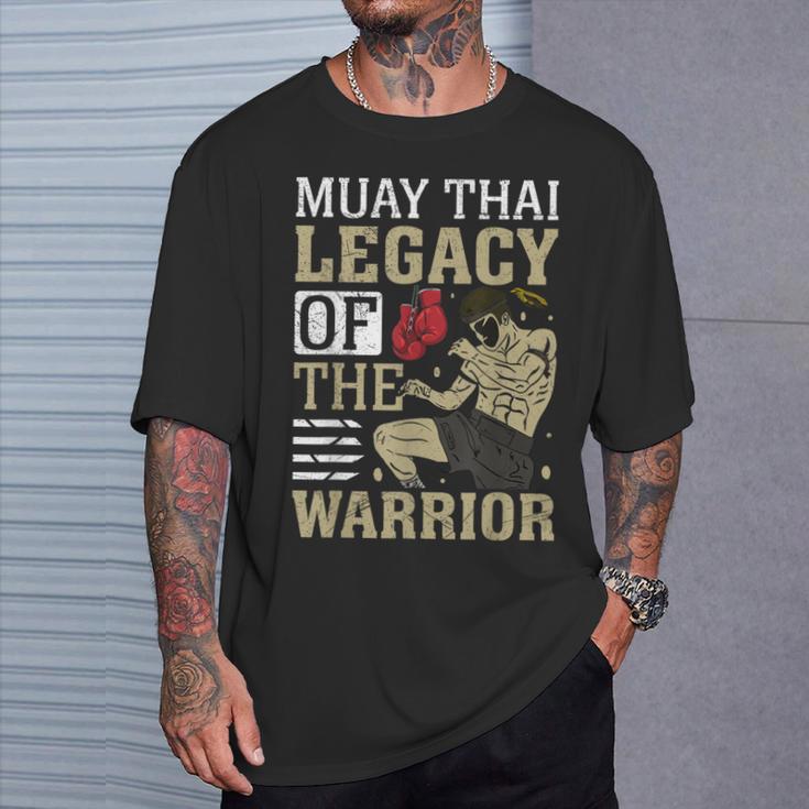 Muay Thai Legacy Of The Warrior Muay Thai T-Shirt Gifts for Him