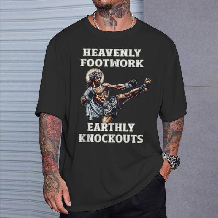 Muay Thai Lord Jesus Kickboxing Christian T-Shirt Gifts for Him