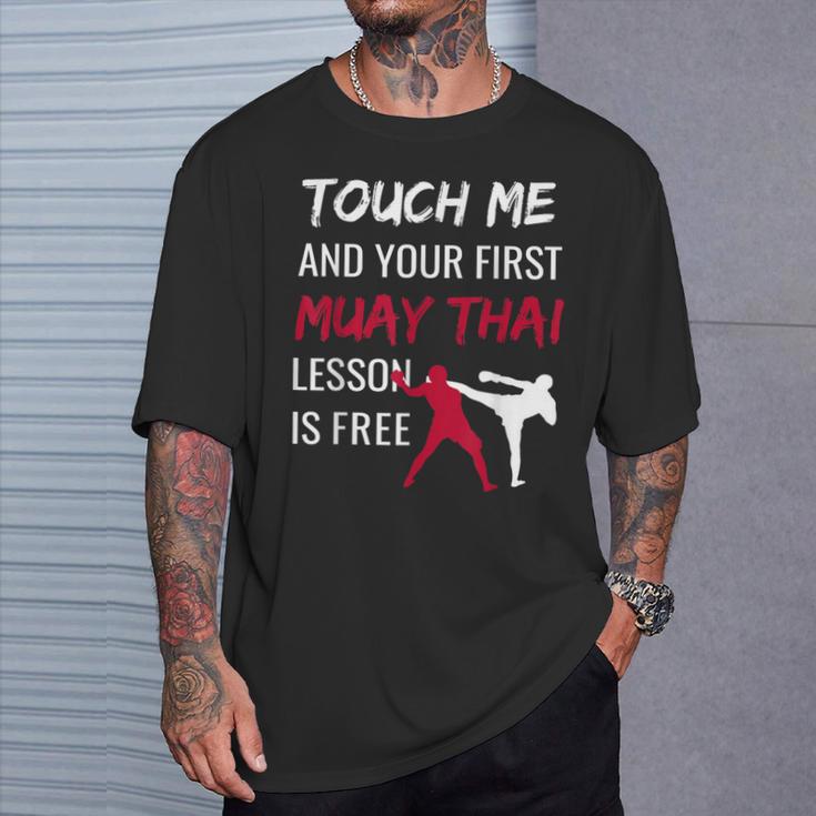 Muay Thai Martial Arts Combat Sports Self Defense T-Shirt Gifts for Him
