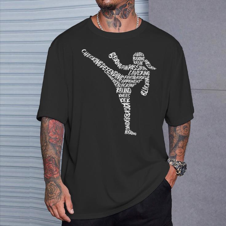 Muay Thai Martial Arts Typography Kickboxer Girls Kickboxing T-Shirt Gifts for Him Muay Thai Martial Arts Typography Kickboxer Girls Kickboxing T-Shirt Gifts for Him