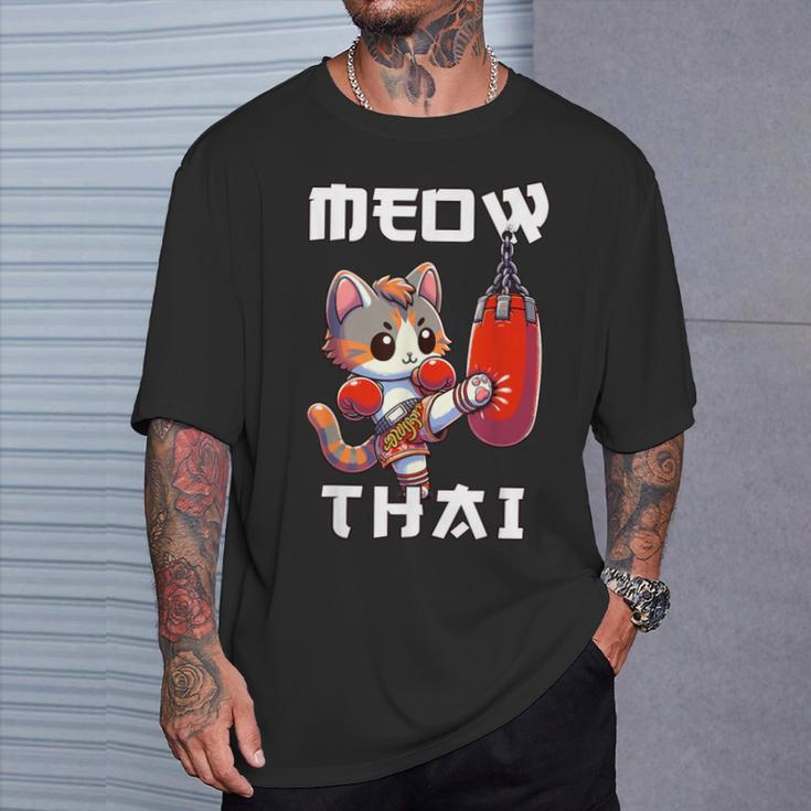 Muay Thai Meow Thai & Thai Boxing Muay Thai Cat T-Shirt Gifts for Him Muay Thai Meow Thai & Thai Boxing Muay Thai Cat T-Shirt Gifts for Him