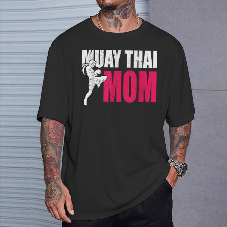 Muay Thai Mom Women Boxing Kickboxing MMA Muay Thai T-Shirt Gifts for Him
