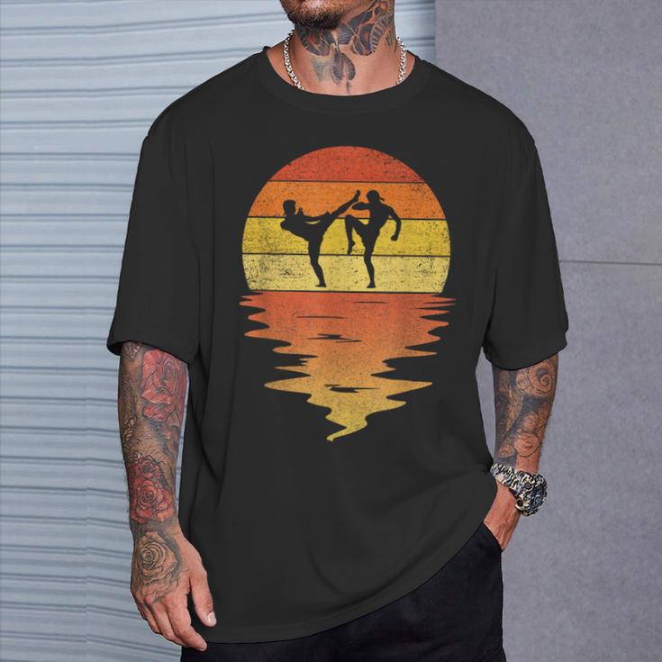 Muay Thai Shirt Retro Sunset 70s Vintage Muay Thai T-Shirt Gifts for Him Muay Thai Shirt Retro Sunset 70s Vintage Muay Thai T-Shirt Gifts for Him