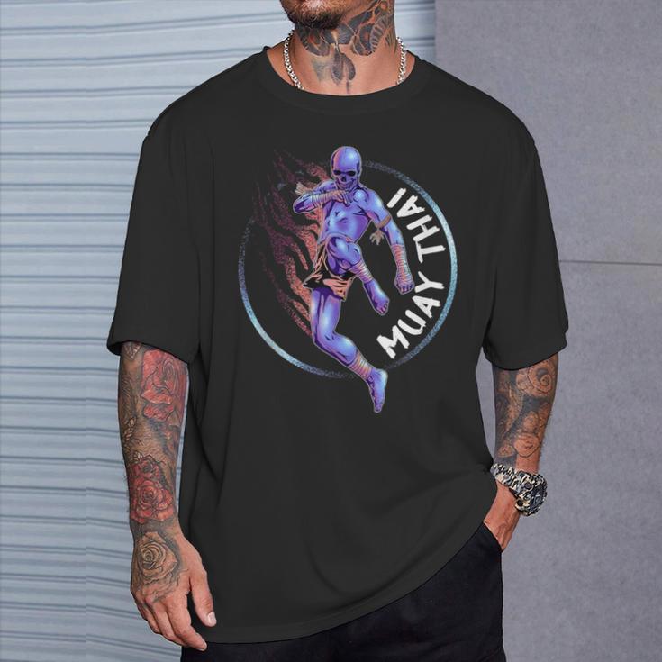 Muay Thai Skeleton T-Shirt Gifts for Him