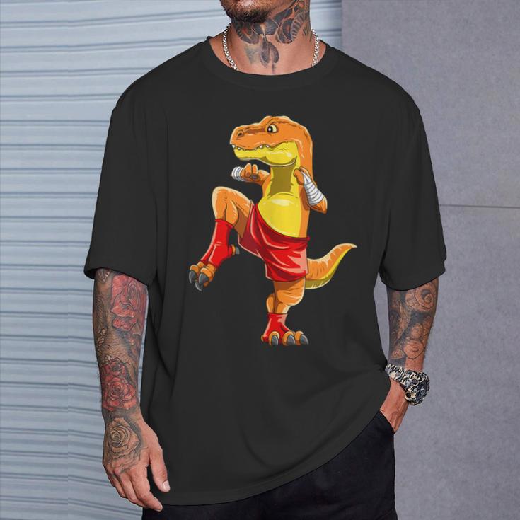 Muay Thai T-Rex Thai Boxing T-Shirt Gifts for Him