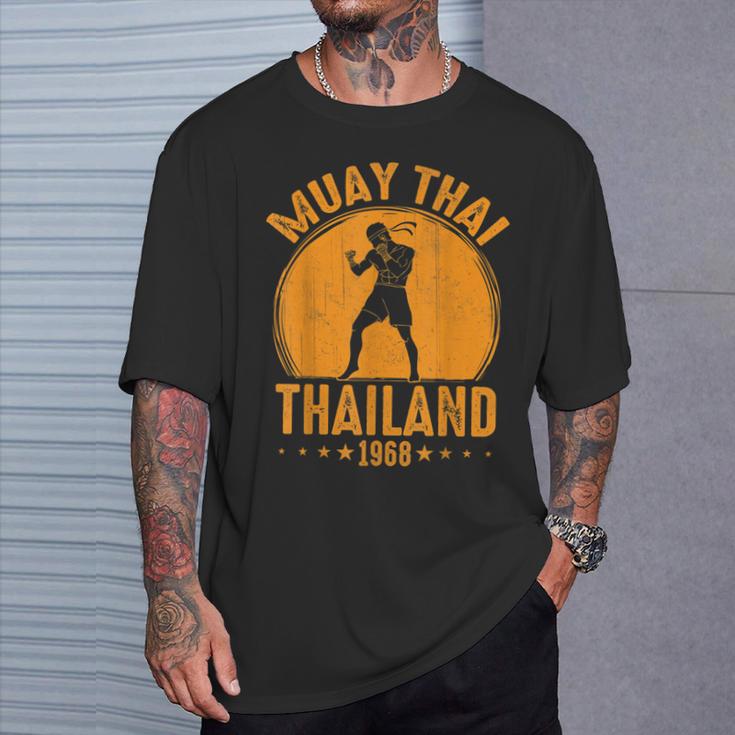 Muay Thai Thailand 1968 Slogan Sport T-Shirt Gifts for Him Muay Thai Thailand 1968 Slogan Sport T-Shirt Gifts for Him