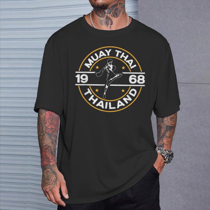Muay Thai Thailand Fighter Fighting Combat 1969 Thai Boxing T-Shirt Gifts for Him Muay Thai Thailand Fighter Fighting Combat 1969 Thai Boxing T-Shirt Gifts for Him