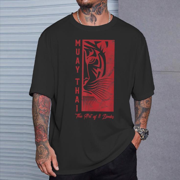Muay Thai Tiger Art Of 8 Limbs Kickboxing Shirt T-Shirt Gifts for Him