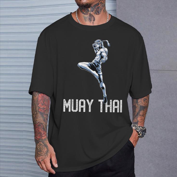 Muay Thai Tiger Nak Muay Kickboxing T-Shirt Gifts for Him