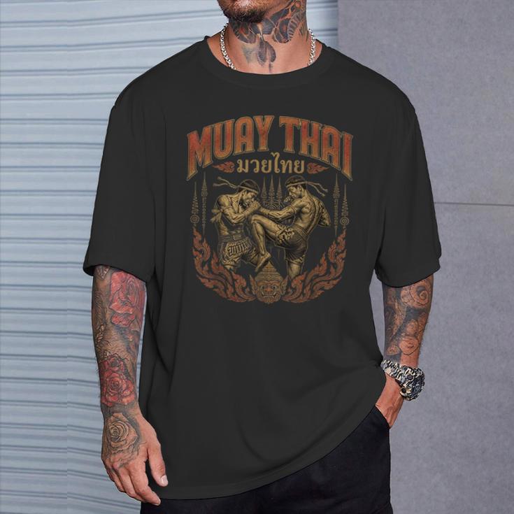 Muay Thai Vintage Thai Boxing Warrior Art Of 8 Limbs T-Shirt Gifts for Him Muay Thai Vintage Thai Boxing Warrior Art Of 8 Limbs T-Shirt Gifts for Him