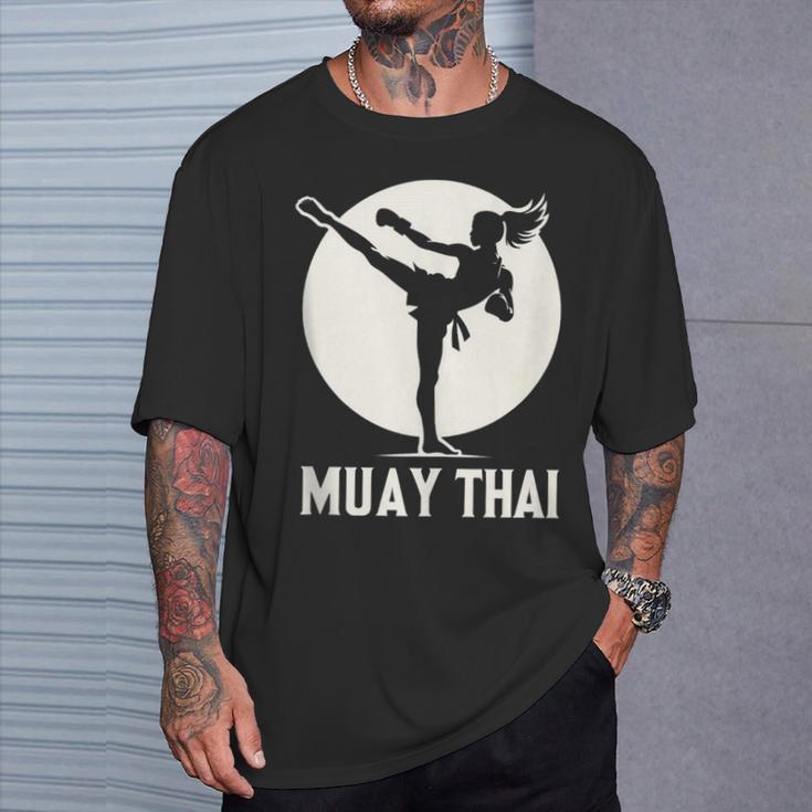 Muay Thai Woman Image T-Shirt Gifts for Him Muay Thai Woman Image T-Shirt Gifts for Him