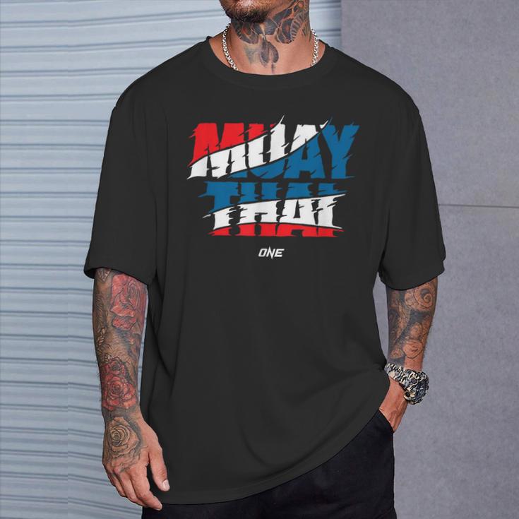 Official ONE Muay Thai Flag T-Shirt Gifts for Him