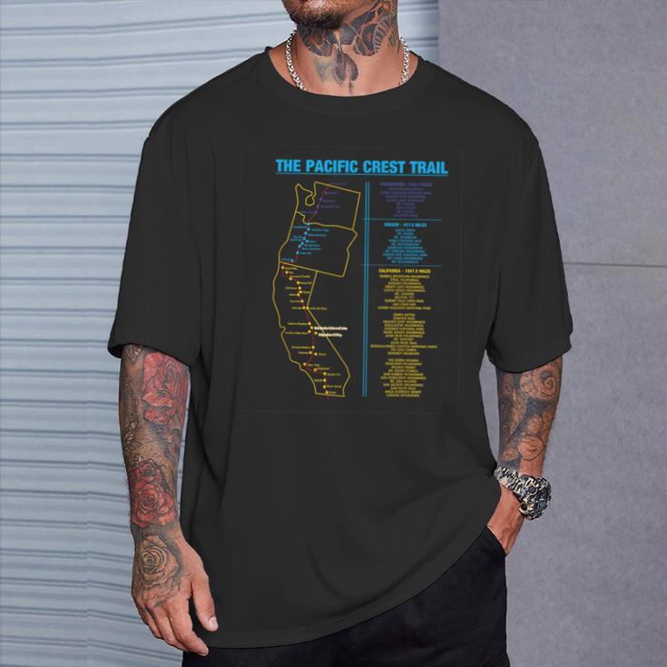 Pacific Crest Trail Thru ハイキングシャツギフト。男性にも女性にも。 Tシャツ 彼への贈り物