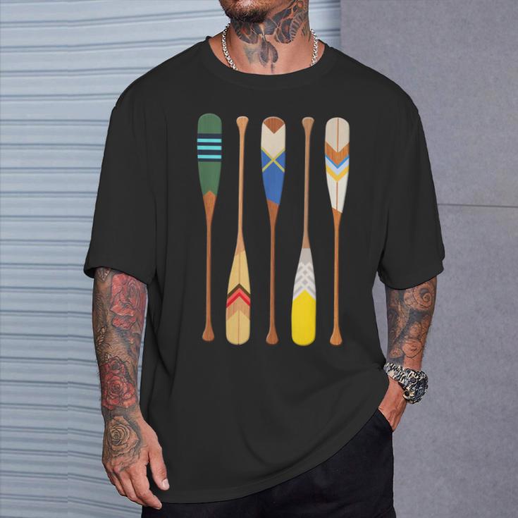 Paddle Canoe T-Shirt Gifts for Him