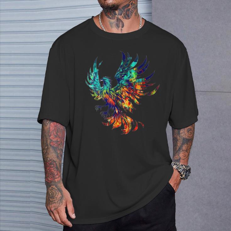 Pájaro Mítico Fénix Renacido Fénix Firebird Camiseta unisex Regalos para él