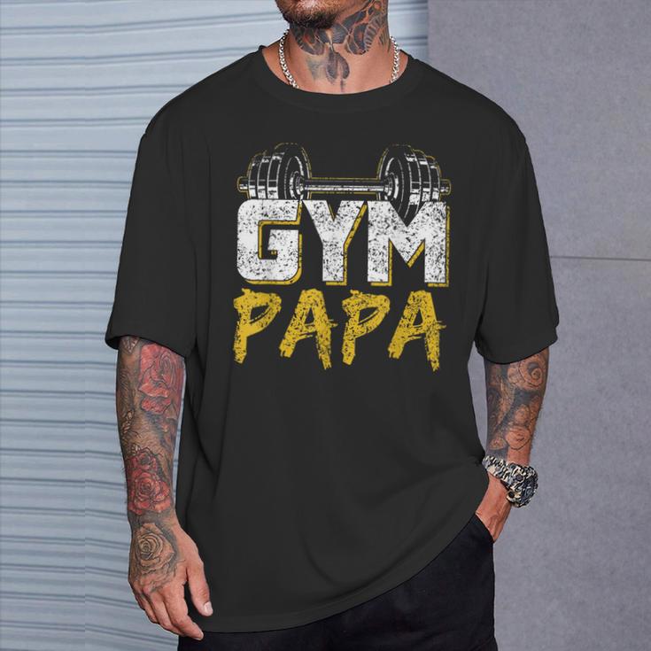 Palestra Papa Training Pesi Fitness Allenamento Papà Padre Maglietta Regalos para él