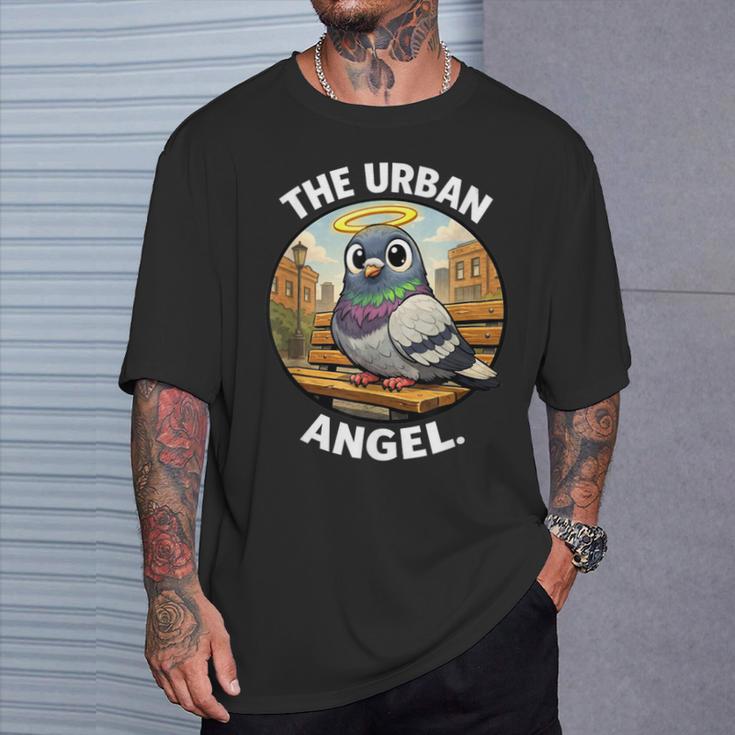Palomas De Apoyo Paloma Urbana Irónica Camiseta unisex Regalos para él