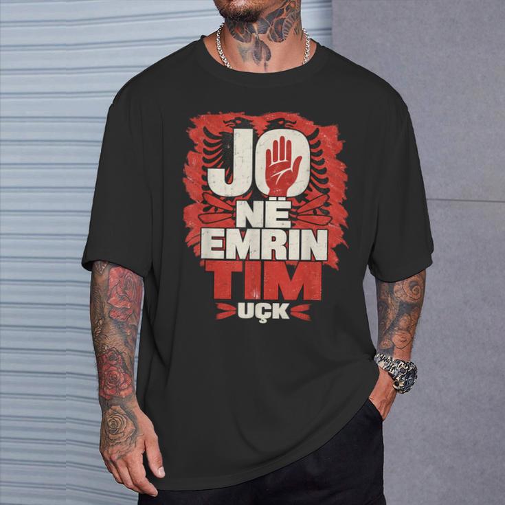 Pas En Mon Nom Drapeau Albanais Uckintage T-Shirt Cadeaux pour lui