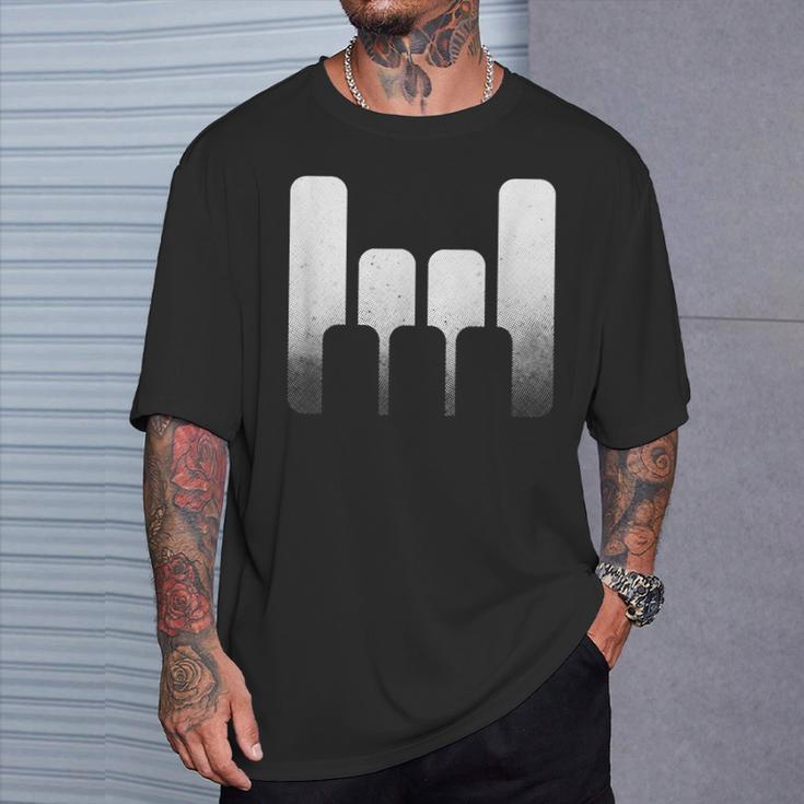Piano Pianist Keys Tecladointetizador Jugador Clef Regalo Camiseta unisex Regalos para él