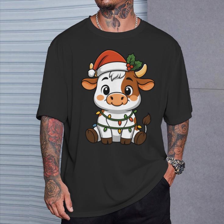 Pijama Deaca Con Luces De Árbol De Navidad Para Niñas Y Niños Manga Larga Camiseta unisex Regalos para él