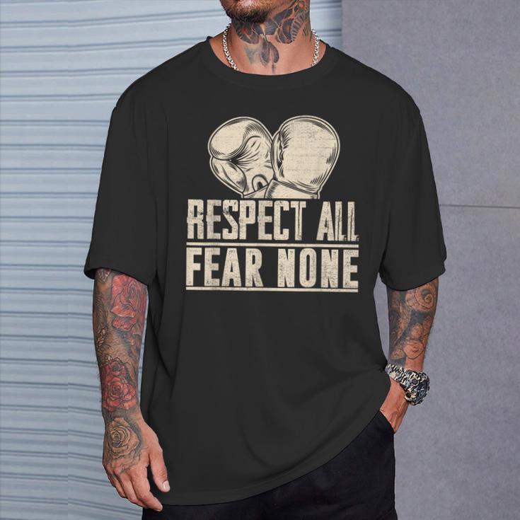 Respect All Fear None Muay Thai T-Shirt Gifts for Him Respect All Fear None Muay Thai T-Shirt Gifts for Him