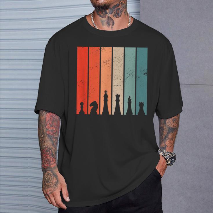 Rétro Échecs D'échecs D'échecs D'échecs D'échecs D'échecs T-Shirt Cadeaux pour lui