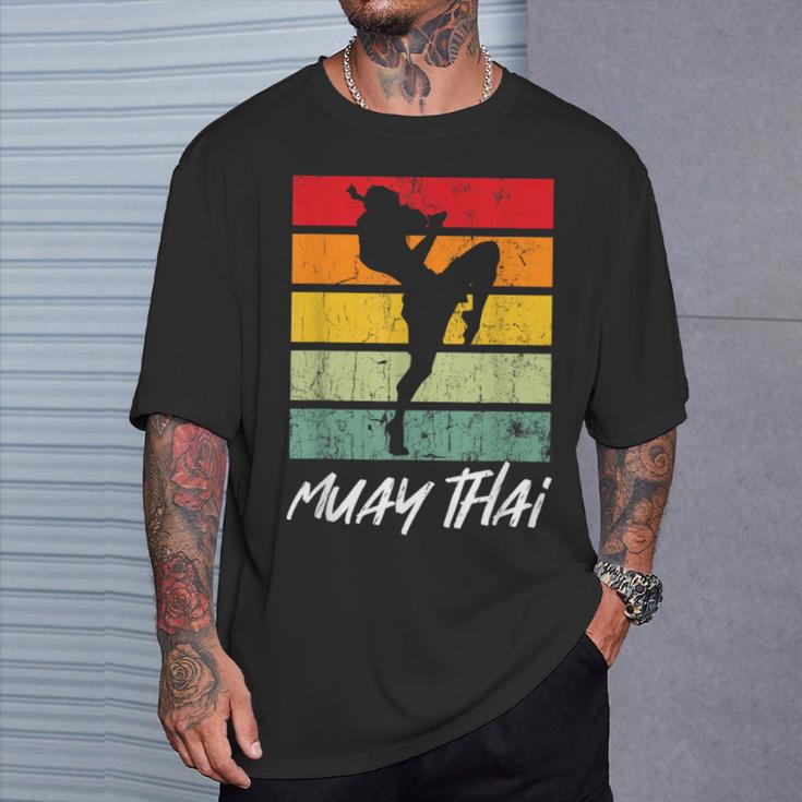 Retro Muay Thai Vintage MMA Martial Arts Thailand Boxing T-Shirt Gifts for Him
