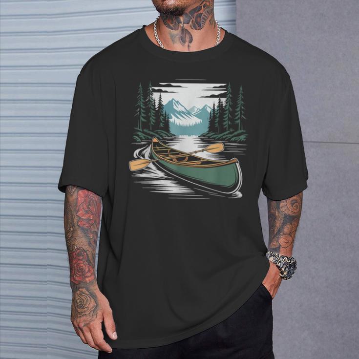 Solo Canoe Tourer Who Knows Every Rapid Campsite Portage T-Shirt Gifts for Him