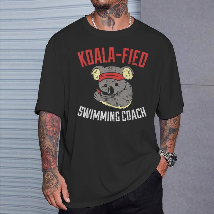 Swim Coach Saying Cute Swimming Coach Appreciation T-Shirt Gifts for Him