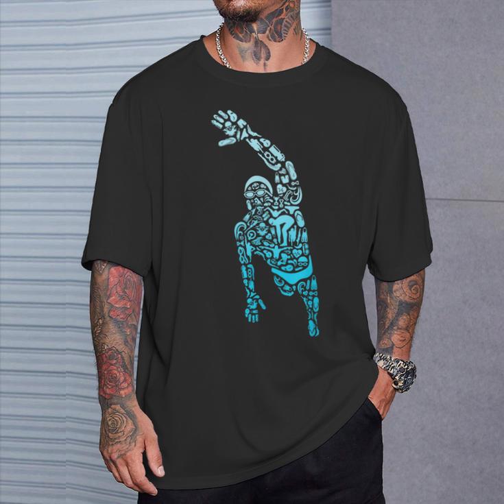 Swim Sport Athletes Swimmer Dad Boys Competitive Swimming T-Shirt Gifts for Him