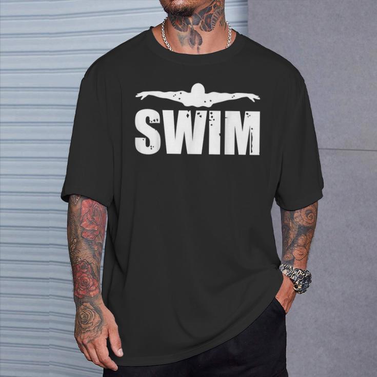 Swim Sports Swimming Water Athletic Swimmer T-Shirt Gifts for Him Swim Sports Swimming Water Athletic Swimmer T-Shirt Gifts for Him