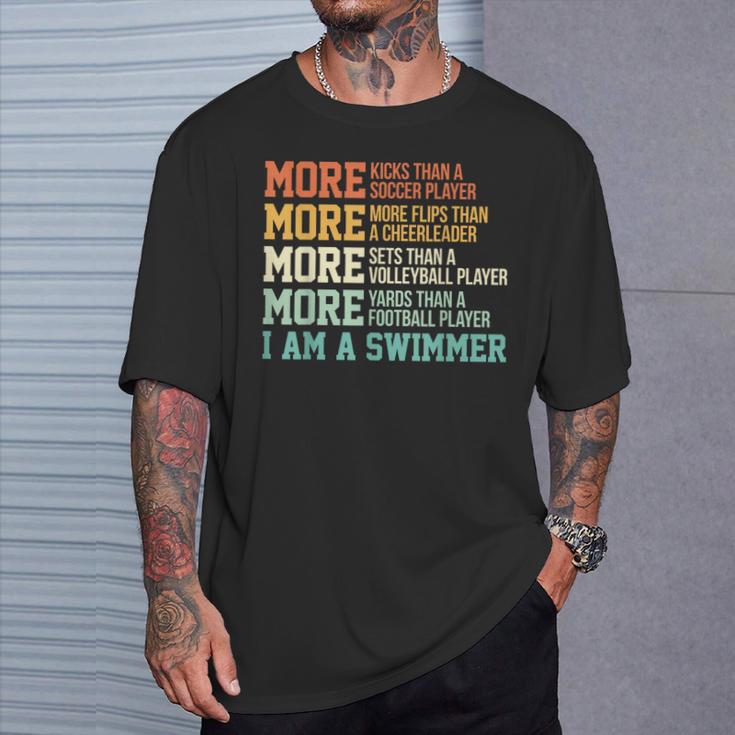Swimming Saying Swim Swimmer T-Shirt Gifts for Him