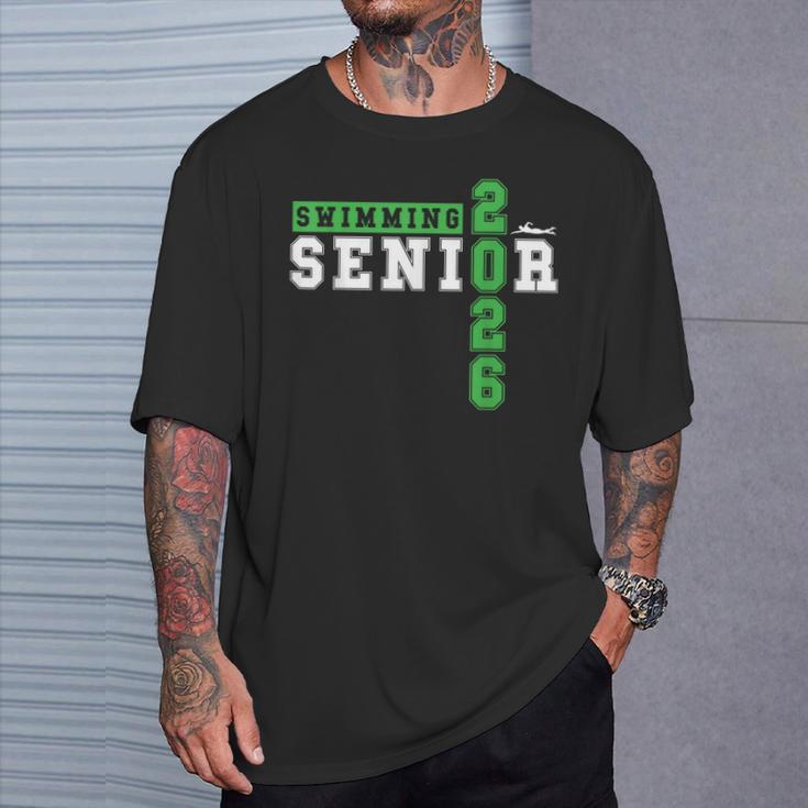 Swimming Senior Night Swim Senior 2026 Graduation 33 T-Shirt Gifts for Him Swimming Senior Night Swim Senior 2026 Graduation 33 T-Shirt Gifts for Him