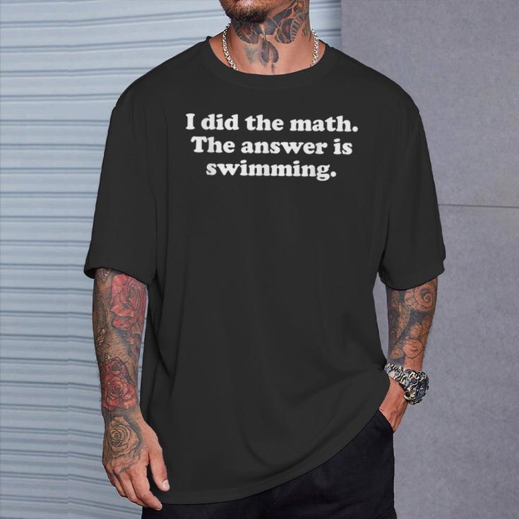 Swimming Or Swimmer Swim Coach Men Women Girls Boys T-Shirt Gifts for Him Swimming Or Swimmer Swim Coach Men Women Girls Boys T-Shirt Gifts for Him