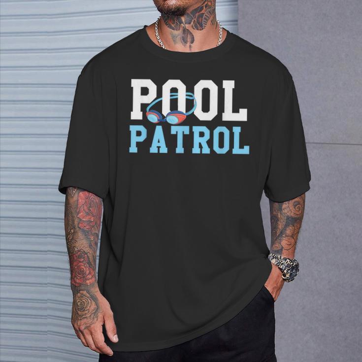 Swimming Swimmer Swim Pool Patrol Coach Dad T-Shirt Gifts for Him Swimming Swimmer Swim Pool Patrol Coach Dad T-Shirt Gifts for Him