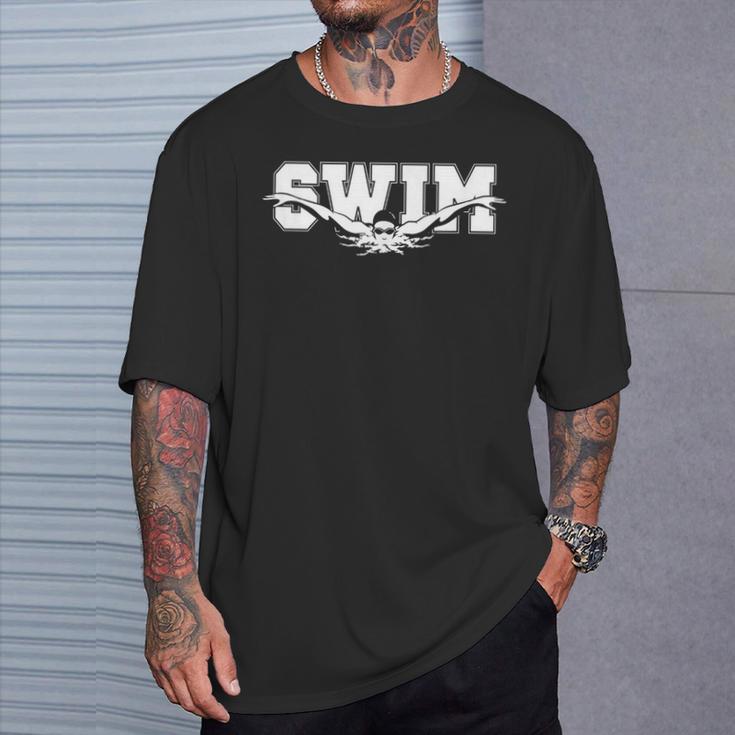 Swimming For Swimmers Competitive Athletes T-Shirt Gifts for Him Swimming For Swimmers Competitive Athletes T-Shirt Gifts for Him