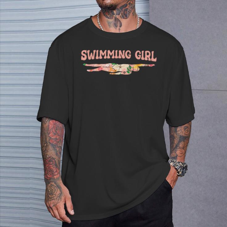 Swimming Swimming Water Sports Swimmer T-Shirt Gifts for Him