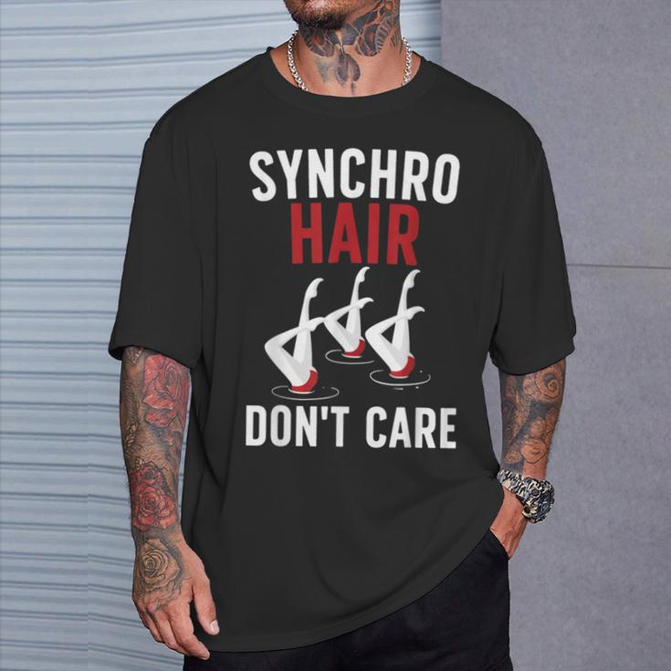 Synchronized Swimming Art For Men Women Synchronized Swim T-Shirt Gifts for Him