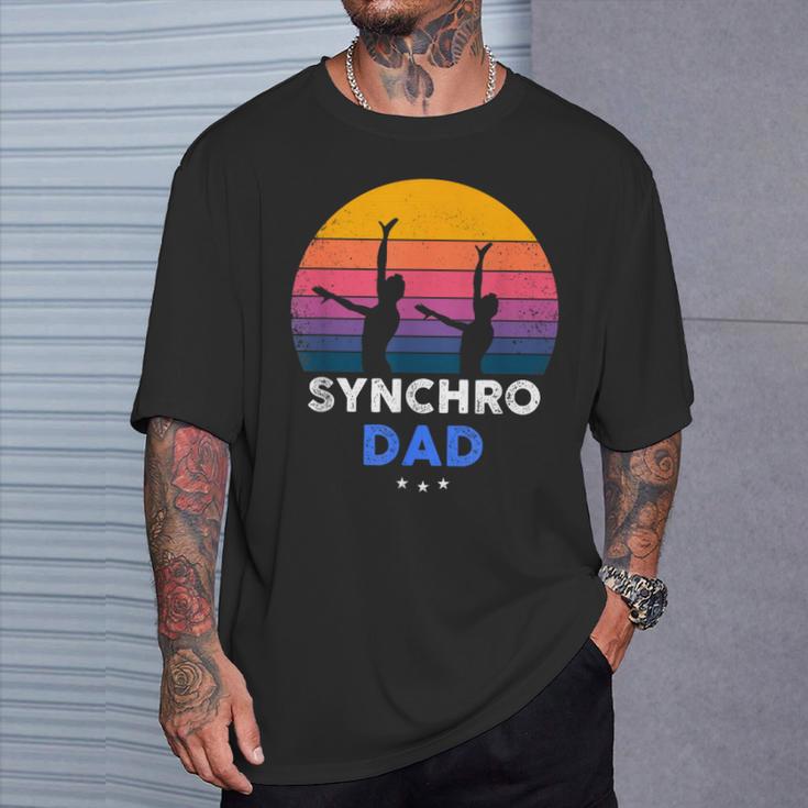Synchronized Swimming Synchro Dad T-Shirt Gifts for Him