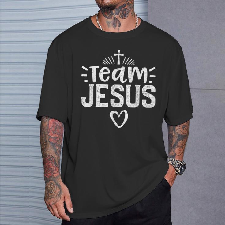 Team Jesus Glaube T-Shirt Geschenke für Ihn