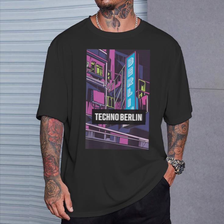 Techno Berlínubsuelo Rave City Idea De Regalo Camiseta unisex Regalos para él
