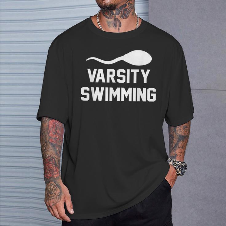 Varsity Swimming For Men Women T-Shirt Gifts for Him Varsity Swimming For Men Women T-Shirt Gifts for Him