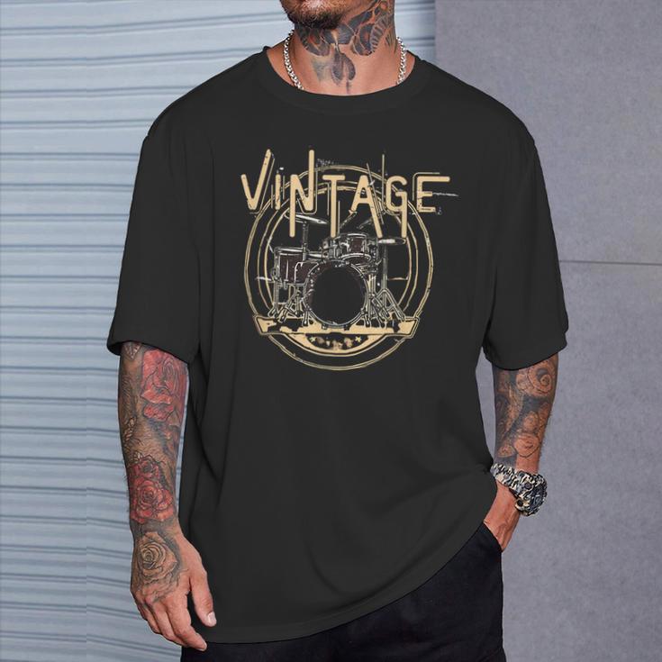 Vintage Drum Kit T-Shirt Gifts for Him Vintage Drum Kit T-Shirt Gifts for Him