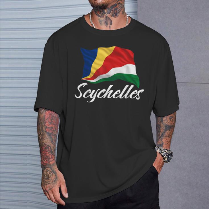 セイシェル 国旗 セイシェル アフリカ 愛国心 男性 女性 キッズ Tシャツ 彼への贈り物