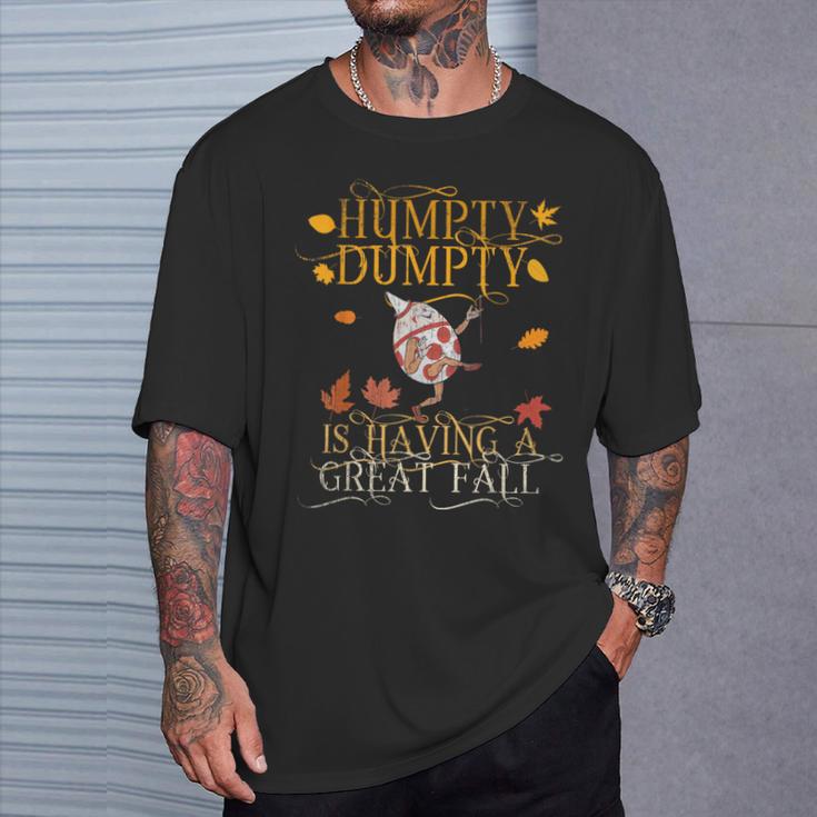 ヴィンテージ秋色 ハンプティダンプティ Having Had A Great Fall Tシャツ 彼への贈り物