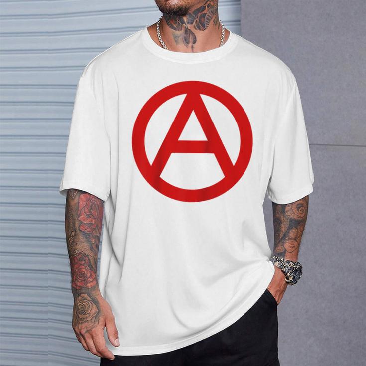 Anarquía Anarquismo Anarquistasímbolo Manga Raglan Camiseta unisex Regalos para él