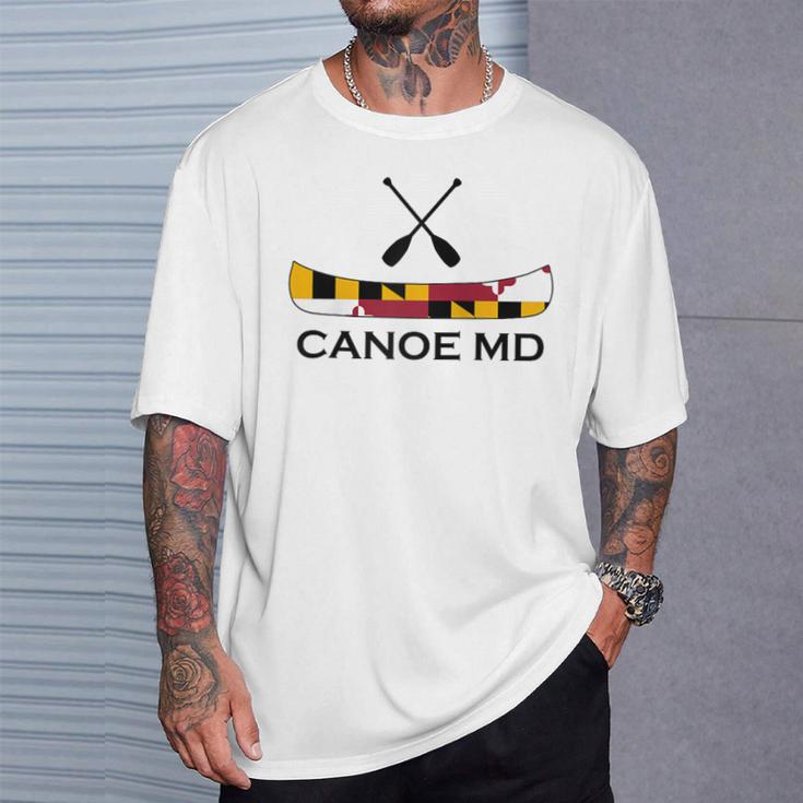 Canoe Maryland Raglan Baseball Tee T-Shirt Gifts for Him