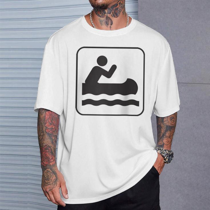 Cool Outdoor Water Sport Canoe Raglan Baseball Tee T-Shirt Gifts for Him
